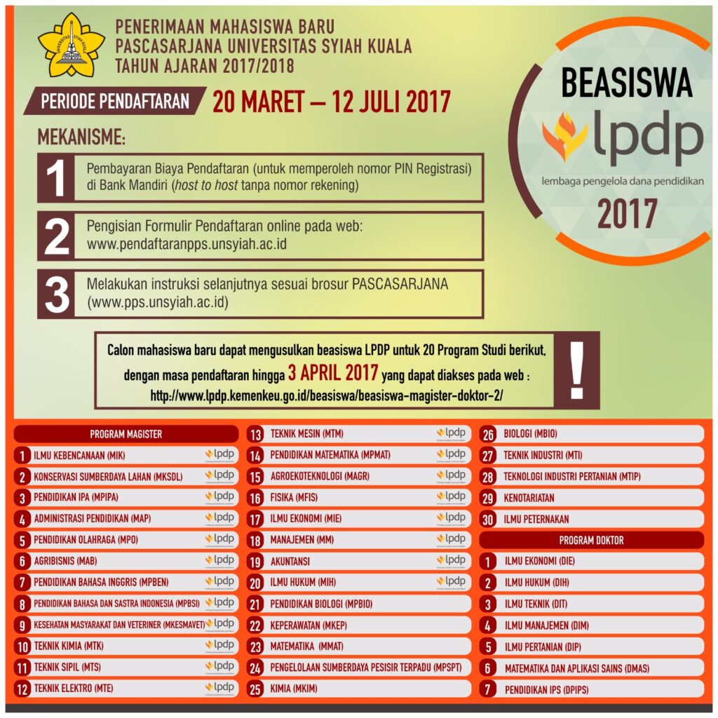 Beasiswa LPDP 2017 Magister Teknik Elektro